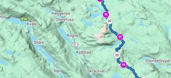 Løypekart Valdres Skiultramaraton 2025 Ny